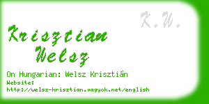 krisztian welsz business card